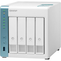 Система хранения данных QNAP TS-431K с 4 отсеками для дисков, 1GB RAM, настольное исполнение Система хранения данных QNAP TS-431K с 4 отсеками для дисков, 1GB RAM, настольное исполнение
