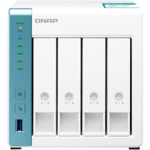 Система зберігання даних QNAP TS-431P3-4G з 4 відсіками для дисків, 4GB RAM, настільне виконання