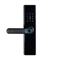 Замок біометричний автономний Trinix TRL-5402BTF Black з Bluetooth, зчитувачем відбитків пальців і карт Mifare Замок біометричний автономний Trinix TRL-5402BTF Black з Bluetooth, зчитувачем відбитків пальців і карт Mifare