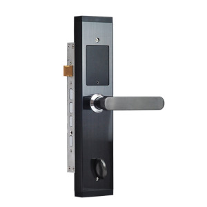 Замок биометрический автономный Trinix TRL-5104BTF Silver Left с Bluetooth, считывателем отпечатков пальцев и карт Mifare