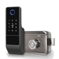 Замок біометричний автономний Trinix TRL-5201BTFW Black Right з Bluetooth, зчитувачем відбитків пальців і карт Mifare Замок біометричний автономний Trinix TRL-5201BTFW Black Right з Bluetooth, зчитувачем відбитків пальців і карт Mifare