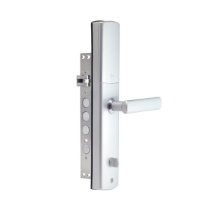 Замок биометрический автономный Trinix TRL-5111BTF Silver Left с Bluetooth, считывателем отпечатков пальцев и карт Mifare
