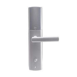 Замок биометрический автономный Trinix TRL-5111BTF Silver Left с Bluetooth, считывателем отпечатков пальцев и карт Mifare