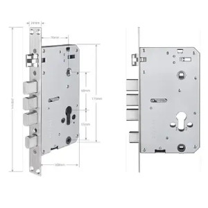 Умный замок (врезная часть 7068) SEVEN LOCK SL-7767BFW