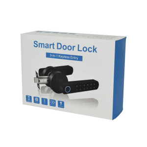 Умный дверной замок Atis Lock BT-100-T Black с доступом по отпечатку пальца и поддержке Tuya Smart