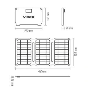 Сонячна панель VIDEX VSO-F515UU 15W
