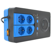 Стабілізатор напруги релейний 4xShuko, DC140-260V, AC220±8%, BOX Green Wave Winchester 1500VA (1050Вт)
