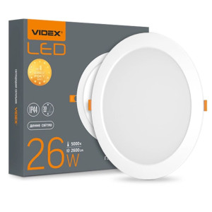 LED світильник Back круглий VIDEX 26W 5000K 220V