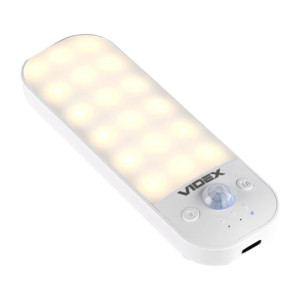 Світильник LED акумуляторний з датчиком руху VIDEX VL-NL014W-S