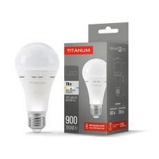LED лампа акумуляторна A68 10W E27 4000K 220V TITANUM TL-EMA68-10274