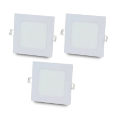 Комплект із 3-х світильників світлодіодних LIGHTWELL LW-SQ-RCD-9 9 W квадрат, вбудований Комплект із 3-х світильників світлодіодних LIGHTWELL LW-SQ-RCD-9 9 W квадрат, вбудований