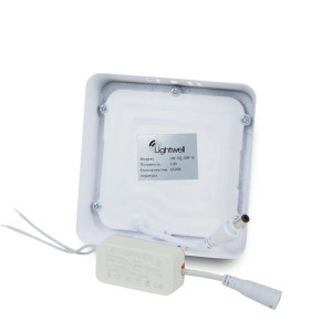 Комплект из 3-х светильников светодиодных LIGHTWELL LW-SQ-SRF-6 6 W квадрат, накладной