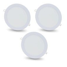 Комплект із 3-х світильників світлодіодних LIGHTWELL LW-R-RCD-18 18 W коло, вбудований Комплект із 3-х світильників світлодіодних LIGHTWELL LW-R-RCD-18 18 W коло, вбудований