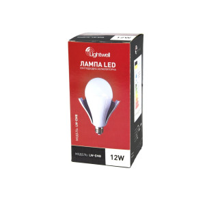 Лампа LED аккумуляторная Lightwell 12Вт Е27 LW-EMB-12W