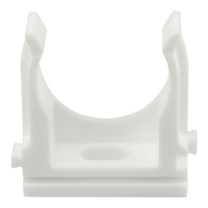 Кріплення для гофри АСКО-УКРЕМ 25 мм (уп 25шт) біле