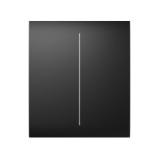 Кнопка CenterButton (2-gang) для вимикача LightSwitch (2-gang) Jeweller black