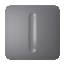 Фронтальна кнопка Ajax SoloButton (Dimmer) для вимикача LightSwitch (Dimmer) Jeweller grey