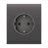 Центральна панель Ajax CenterCover (basic) для розетки OutletCore (basic) [type F] (Сірий)