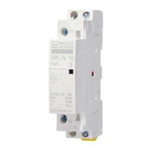 Модульний контактор АСКО-УКРЕМ MK-N 1P 16A 1NO 220V