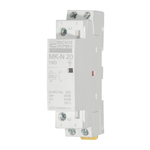 Модульний контактор АСКО-УКРЕМ MK-N 1P 20A 1NO 220V