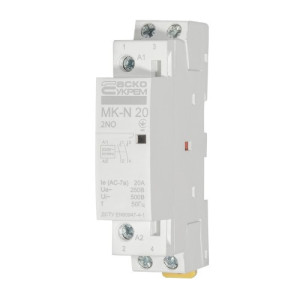 Модульний контактор АСКО-УКРЕМ MK-N 2P 20A 2NO 220V