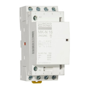 Модульный контактор АСКО-УКРЕМ MK-N 4P 16A 2NO2NC 220V