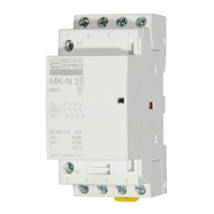 Модульний контактор АСКО-УКРЕМ MK-N 4P 25A 4NO 220V