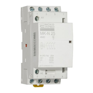 Модульний контактор АСКО-УКРЕМ MK-N 4P 25A 4NO 220V