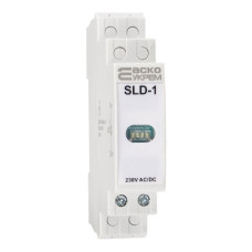 Модульний сигнальний індикатор АСКО-УКРЕМ 230V AC/DC SLD-1 білий