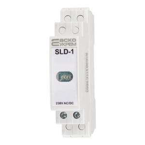 Модульный сигнальный индикатор АСКО-УКРЕМ 230V AC/DC SLD-1 белый