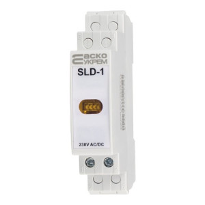 Модульный сигнальный индикатор АСКО-УКРЕМ 230V AC/DC SLD-1 желтый