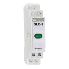 Модульний сигнальний індикатор АСКО-УКРЕМ 230V AC/DC SLD-1 зелений