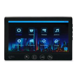 Видеодомофон 7" Light Vision AMSTERDAM FHD Black
