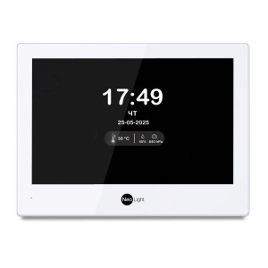 Гибридный видеодомофон 8" Neolight ALPHA Hybrid White с Wi-Fi