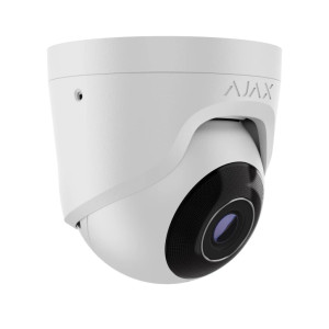 Проводная охранная IP-камера Ajax TurretCam (8 Mp/2.8 mm) White
