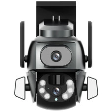 IP PTZ-відеокамера Light Vision VLC-9692WI10ZL f=4+8mm, ІЧ+LED-підсвічування, з мікрофоном з WiFi 4Mp (2*2Mp)