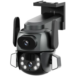 IP PTZ-видеокамера Light Vision VLC-9692WI10ZL f=4+8mm, ИК+LED-подсветка, с микрофоном с WiFi 4Mp (2*2Mp)