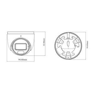 IP-видеокамера TVT TD-9544S4-C(D/PE/AW2) Black f=2.8mm, ИК+LED-подсветка, с микрофоном 4Mp