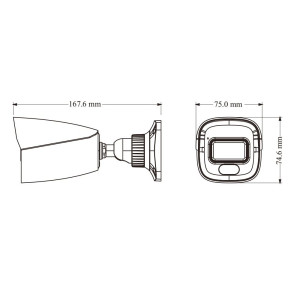 IP-видеокамера TVT TD-9441S4-C(D/PE/AW2) White f=2.8mm, ИК+LED-подсветка, с микрофоном 4Mp