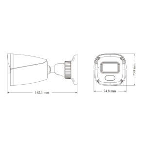 IP-відеокамера TVT TD-9441S4L-C(D/PE/AW1) White f=2.8mm, ІЧ+LED-підсвічування, з мікрофоном 4Mp