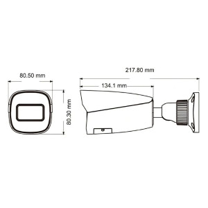 IP-відеокамера TVT TD-9452S4 (D/PE/AR3) White f=2.8mm з мікрофоном 5Mp
