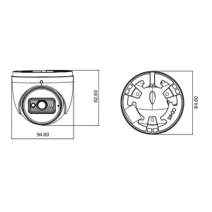 IP-відеокамера TVT TD-9554S4 (D/PE/AR2) f=2.8mm з мікрофоном 5Mp White