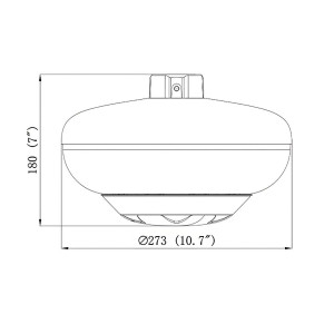 IP-відеокамера TVT TD-6528M3 (D/PE/AR2) f=3.3mm панорамна мультисенсорна 2Mp*8