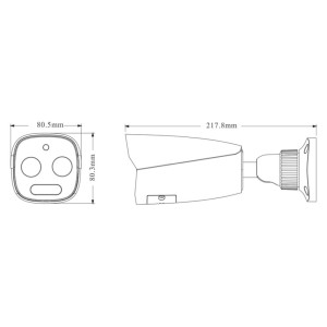 Тепловізійна IP-відеокамера TVT TD-5422E1 (PE/VT) f=4mm, thermal 256x192 f=3.2mm 5Mp