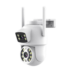 IP PTZ-відеокамера Light Vision VLC-9192WI/2C (Tuya) f=3.6mm+3.6mm, ІЧ+LED-підсвічування, з мікрофоном з WiFi 4Mp (2*2Mp) IP PTZ-відеокамера Light Vision VLC-9192WI/2C (Tuya) f=3.6mm+3.6mm, ІЧ+LED-підсвічування, з мікрофоном з WiFi 4Mp (2*2Mp)