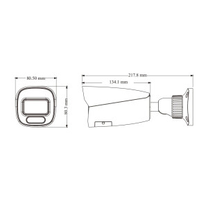 IP-видеокамера TVT TD-9442C4(PE/WR2) Full Color f=2.8mm с микрофоном 4Mp