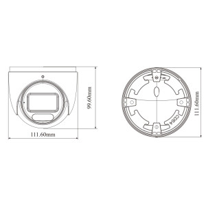 IP-видеокамера TVT TD-9545C4(AZ/PE/WR2) Full Color f=2.8mm с микрофоном 4Mp
