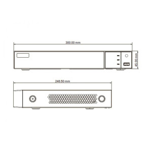 IP-видеорегистратор TVT TD-308B1-8P 8-канальный 8Mp для тепловизионных камер