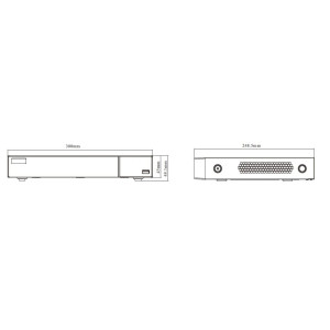 IP-відеореєстратор TVT TD-3308H1-B2-B (160-160) 8-канальний 16Mp