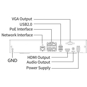 Відеореєстратор UNV NVR301-04S3-P4 4 канали